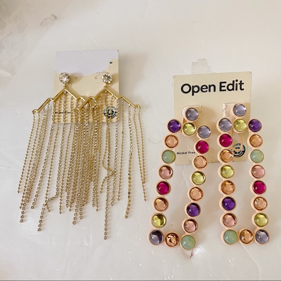 Nordstrom Jewelry - Open Edit Nordstrom Gold Earrings - Bundle of 2